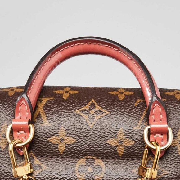 Louis Vuitton Monogram Coated Canvas and Rose Vernis Hot Springs Backpack Bag - Picture 6 of 12